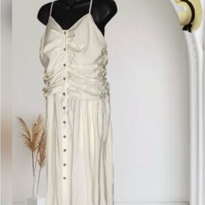 Elegant Cream Future Collective Dress